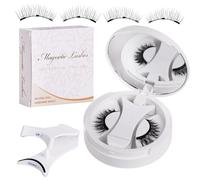 Magnetic Eyelashes - Reusable Natural Lash-Lifting False Lashes With Applicator | Magnetic False Eyelashes For Cosplay, Daily Wear | Easy Apply Natural Look