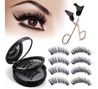 Magnetic Eyelashes - Reusable Self-Magnetic Lashes Kit, No Glue Easy to Apply for Beginners, Natural & Cruelty Free False Eyelashes, Lightweight & Comfortable Fit