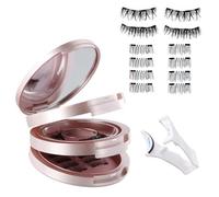 Magnetic Eyelashes Set 3D - 4 Pairs of False Eyelashes Reusable, Natural & Waterproof, No Glue, Easy to Apply for Make-up, Daily Life, Party, Dating