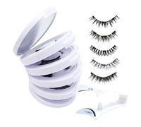 Magnetic Eyelashes Set - No Glue Required, 5 Pairs Magnetic Eyelashes, Easy to Apply Eye Accessories | Ideal for Repeated Application, Professional Beginners Practice, Daily