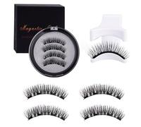 Magnetic-Eyelashes with Applicator, 2 Pair Reusable Natural Look Magnetic-Lashes,Easy to Wear and Remove,Waterproof Soft Eyelashes False Eye Lash flylash, No Glue Needed and Instructions (Style-A)