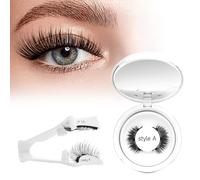 Magnetic-Eyelashes with Applicator, Higu clace Magnetic Lashes Natural Look, Reusable False Eyelashes No Glue Needed Easy to Wear for Beginners (Style A7)
