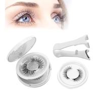 Magnetic Eyelashes with Applicator Tool Kit, 2 Pairs, Glue-free Magnetic Lash Clip, Two Styles