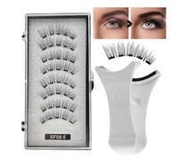 Magnetic Eyelashes - Without Glue, Manga Natural Lashes, False Eyelashes, Magnetic, Natural Look, Reusable Magnetic Eyelash Set, Artificial Eyelashes for Larger and Brighter Eyes