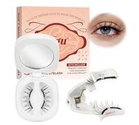 Magnetic-EyGelashes Kit with Applicator, Higu clace Natural Magnetic Lashes Reusable Fasle Eyelashes No Glue Needed, Magnetic Eye Lashes Easy to Wear for Beginner (SOFT F)