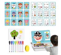 Magnetic Face Puzzle Toy - Kids Educational Playset, Preschool Creative Game | Early Learning Skill Development Kit, STEM Cognitive Growth Puzzles For Todlers Boys Girls Age Three To Six Classroom