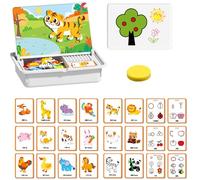 Magnetic Faces For Kids, Educational Facial Expression Learning Puzzle For Children, Facial Expression Learning Puzzle, Magnetic Face Puzzles (E)