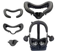 Magnetic Facial Interface Bracket & PU Leather Foam Face Cover Pad Replacement & Silicone Nose Pad & Protective Lens Cover VR Accessories for Valve Index Headset (Three-piece Set)