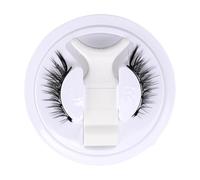 Magnetic False Lashes With Applicator - Higu Clace Set 4 Pieces With Clip | Thin Lightweight False Eyelashes Black Stem | Reusable Magnetic Eyelashes For Women Easy Application Attractive Look