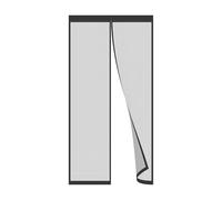 Magnetic Fiberglass Design Screen Door - 180x70cm Screen Door Self Sealing,Heavy Duty,Hands Free Mesh Partition Keeps Bugs Out - Pet and Kid Friendly - Keep Open Feature Black
