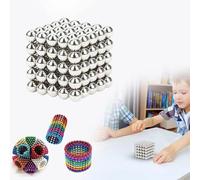 Magnetic Fidget Balls 125PC Construction Building Blocks,Stacking Magnetic Balls,Finger Toys,Build Accessories Toys for Adults and Teenagers Creatively Stacking Magnetics Ball for Home (Sl-125)