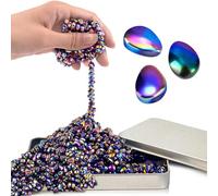 Magnetic Fidget Balls Adult Gift for Teen Boy, 500pcs Weak Magnet Beads Toy Metal Ferrite Putty Quiet Office Desk Stress Anxiety Relief Items Cool Gadget Stuff Sensory Stones for ADHD Autism Autistic
