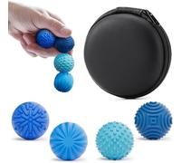 Magnetic Fidget Balls Toys,4PC Large Ocean Blue Texture Tactile Sensory Fidget Balls, Stress Anxiety Relief Toys for Fingers Hands, Pain Stimming Tools for Adults & Teens with Autism