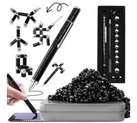 Magnetic Fidget Pen - Stress Relief Office Toy with Putty, Decompression Pen for Focus & Fun, Great, Holiday Stocking Stuffer, Dad's Birthday Secret Santa Gift for Adults and Teenagers (Black)