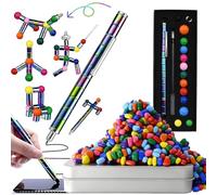 Magnetic Fidget Pen - Stress Relief Office Toy with Putty, Decompression Pen for Focus & Fun, Great, Holiday Stocking Stuffer, Dad's Birthday Secret Santa Gift for Adults and Teenagers