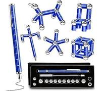 Magnetic Fidget Pen Toys - Gifts for Men Boys - Anxiety Relief Stress Relief Toys - Birthday Easter Valentines Novelty Gifts - Cool Stuff Gadget Fidgets Magnets (Blue)