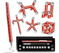 Magnetic Fidget Pen Toys - Graduation Party Multifunctional Decompression Magnet Writing Toy Pen, from Daughter/Son, Gadgets Cool Stuff Birthday Gifts for Men/Boys/Teens/Kids (Red)