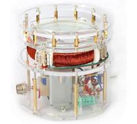 Magnetic Field Model, Rotating Coil Electromagnetic Demonstration Kit for Physics Education, Acrylic Science Teaching Tool, Creative Learning Gift