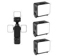 Magnetic Fill Light Compatible with DJI Pocket 3 - Adjustable Color Temperature & Brightness LED Lamp with Quick-Snap Mount for Vlogging and Content Creation (Triple Light Kit)