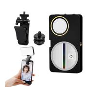 Magnetic Fill Lightt, Mini Ligghtweight Slim Liighting, Magnetic Phone Selfie, Portable Clip On Ring, Rechargeable LED Video Lamp, Adjustable Brightness Photography Accessory For Smartphones