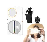 Magnetic Fill Lightt, Mini Ligghtweight Slim Liighting, Magnetic Phone Selfie, Portable Clip On Ring, Rechargeable LED Video Lamp, Adjustable Brightness Photography Accessory For Smartphones