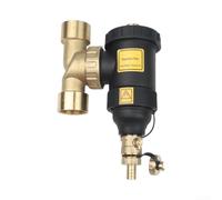 Magnetic Filter Heating DN20 3/4 Inch Mud Separator with Strainer - Removes Rust and Dirt for Boiler Heat Pump Central Heating System Black (DN20/3/4 Female)