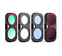 Magnetic Filter Kit for Insta360 Luna Ultra Camera UV/CPL/ND/Diffusion 1/4/LPR Lens Filter Replacemen for Vlogging & Night Photography (CPL+Diffusion 1/4+LPR+ Adjustable ND2-32)
