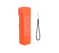 Magnetic Filter Storage Case for Osmo Pocket 4,Flip Open Protective Cover with Wrist Strap, Drop & Scratch Resistant Shell for Original Filters & Wide Angle Lens (long orange)