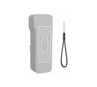 Magnetic Filter Storage Case for Osmo Pocket 4,Flip Open Protective Cover with Wrist Strap, Drop & Scratch Resistant Shell for Original Filters & Wide Angle Lens (short gray)