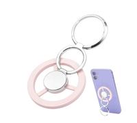 Magnetic Finger Ring Grip Stand Holder - Qi2 Wireless Accessibility Solution, 360° Polished Metal Adjustable with 12N Tensile Force, Heavy Duty | for Smartphones and Magnetic Cases