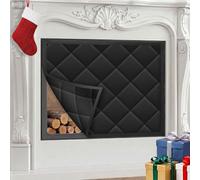 Magnetic Fireplace Cover, Fireplace Draft Blocker Save Energy, Indoor Fireplace Draft Stopper for Winter Heat Loss and Summer Cooling, Fireplace Insulation Cover Blanket for Iron Frame 42 x 32