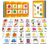 Magnetic First Word Matching Game, Funny Words Learning Game, Race to Collect Your Lists Educational Toy for Boys & Girls at Home