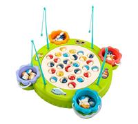 Magnetic Fish Game - Interactive Learning Fishing Toy Board, Fun Catch for Kids | Vibrant Multicolor Plasticc Construction, Musical Sound Features with Rods for Toddler Boys Girls Motor Skill