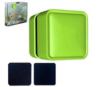 Magnetic Fish Tank Cleaner | Small Powerful Algae Remover Brush - Fish Tank Cleaning Tools - for Home Kitchen Living Room Saltwater Algae Turtle Reptile Terrarium Water Wall Betta Aquarium