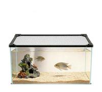 Magnetic Fish Tank Cover, Aquarium Cover Cut to Any Size Fish Tank Lid Protective Net To Protect Fishes Jumping Out(100x45CM/39.37x17.72in)