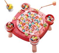 Magnetic Fishing Game, Fishing Board Game | Rotating Fish Board | Fine Motor Skills Fishing Activities with Music Education for Old Men Capturing Cognitive Growth with Im