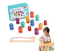 Magnetic Fishing Game | Fun Fish Activity,Sensory Wooden Skills Development Game for 2-6 Years Old Kids Toddler Preschool Classroom Indoor Play Learning Activity