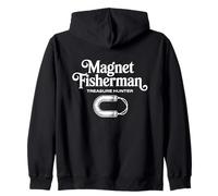 Magnetic Fishing - Magnet Fisherman Urban Treasure Hunter Zip Hoodie