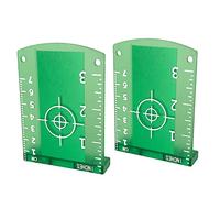 Magnetic Floor Laser Targets, 2 Pack Card Plate for Green Beam Laser Level