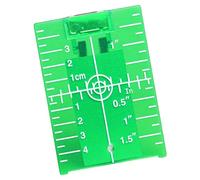 Magnetic Floor Target Plate Levels Laser Target with Scale for Red Beam Line Marker Reflector Plate Measuring and Layout Tools for Hunting, Home Improvement (Green)