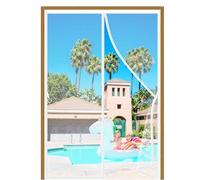 Magnetic Fly Insect Screen Door White 85x240cm Anti Mosquito Fly Curtain Door Screens Nets Patio Mosquito Screens with Self Sealing for Balcony Living Room Patio Sliding Doors