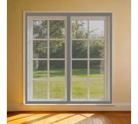 Magnetic Fly Screen 166 x 140 cm Keeps Bugs Out, Lets Fresh Air in, No Gap, Snap Shut Automatically, Hands Free Fly Curtains for Door for Living Room, Bedroom, Patio, Grey