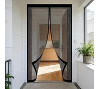 Magnetic Fly Screen 200 x 270 cm Keeps Bugs Out, Lets Fresh Air in, No Gap, Snap Shut Automatically, Hands Free Flyscreen Mosquito for Living Room, Bedroom, Patio, Black