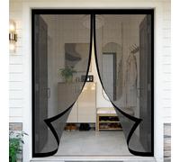 Magnetic Fly Screen 300 x 230 cm Keeps Bugs Out, Lets Fresh Air in, No Gap, Snap Shut Automatically, Hands Free Magnetic Fly Screens for Living Room, Bedroom, Patio, Black
