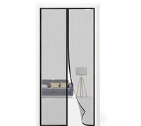 Magnetic Fly Screen Door, 100 x 250 cm, Fly Screen Balcony Door, No Drilling, Suitable for Balcony Doors, French Doors, Patio Doors, Black