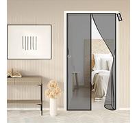 Magnetic Fly Screen Door 100x210cm(39x83inch) Anti Mosquito Mesh Curtain with Powerful Magnets,Seal Automatically,Insect Protection Door No Gap,Keep Fresh Air in & Let Bugs Out,Black A