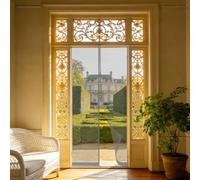 Magnetic Fly Screen Door 110 x 160 cm Keeps Bugs Out, Lets Fresh Air in, No Gap, Snap Shut Automatically, Hands Free Heavy Duty Door Screen for Patio Doors Balcony Bedroom, Grey