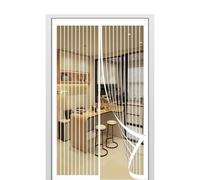 Magnetic Fly Screen Door 145 x 203 cm Keep Bugs Out & Lets Fresh Air in Fly Insect Screen Door Easy to Install Suitable for Patio Doors Balcony Bedroom, White