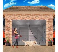 Magnetic Fly Screen Door 165x185 cm Mesh Fly Curtain for Balcony Cellar Patio Kitchen, Keep Fresh air in & Bugs Out, Shuts Automatically - Black H