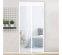 Magnetic Fly Screen Door 170x200cmKeep Bugs Out! Mosquito Net with Magnetic Closure for Balcony & Sliding Doors Ideal for Living Room White Color